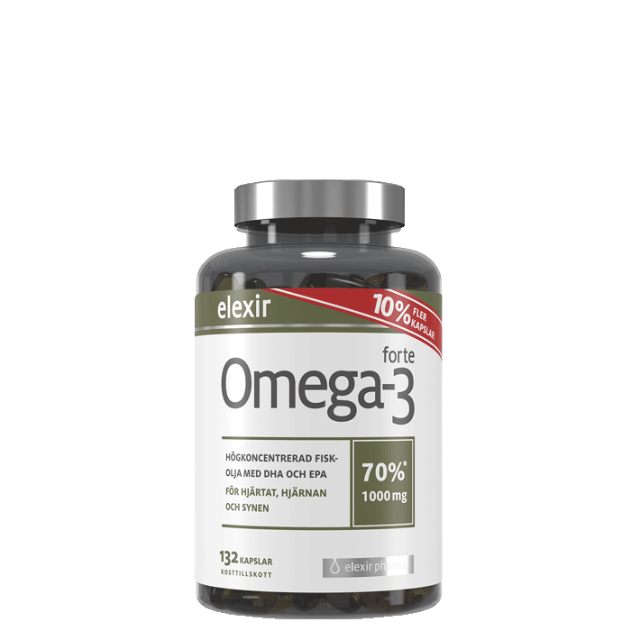 Elexir Pharma Omega-3 forte 1000 mg 132 kapselia