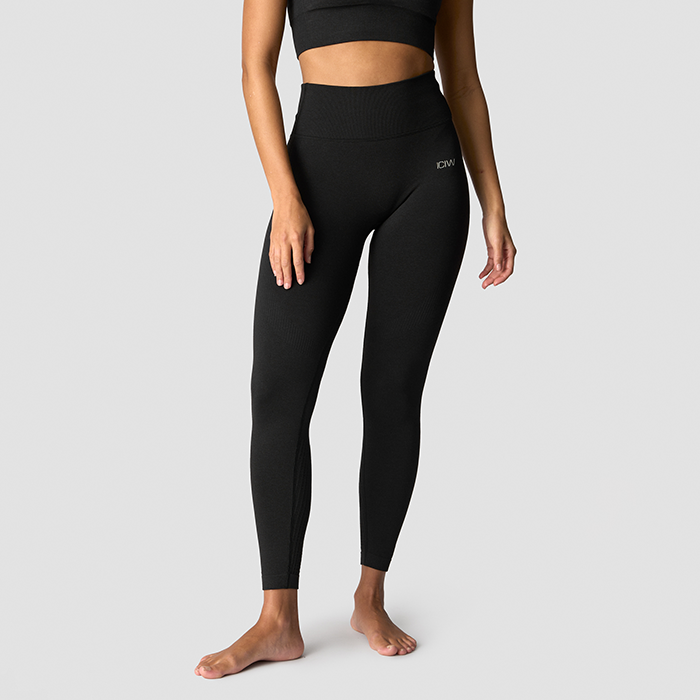 ICANIWILL Soft Seamless Tights Musta